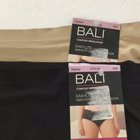 Bali Easylite Hipster Panties - 2 Pairs Size M / 6 - Picture 2 of 5